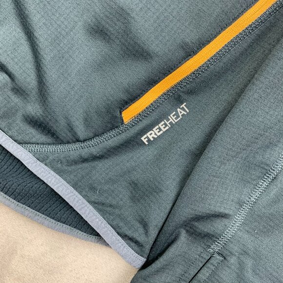 Eddie Bauer First Ascent Mens Jacket Large Gray Full Zip Free Heat Grid Fleece - Picture 5 of 9